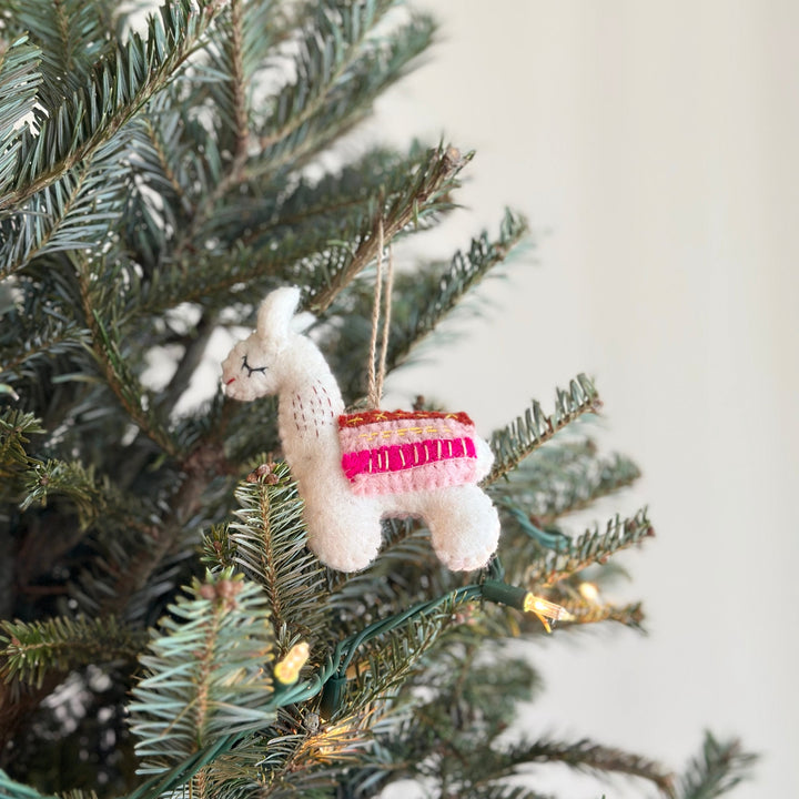 Felt Ornament - Llama