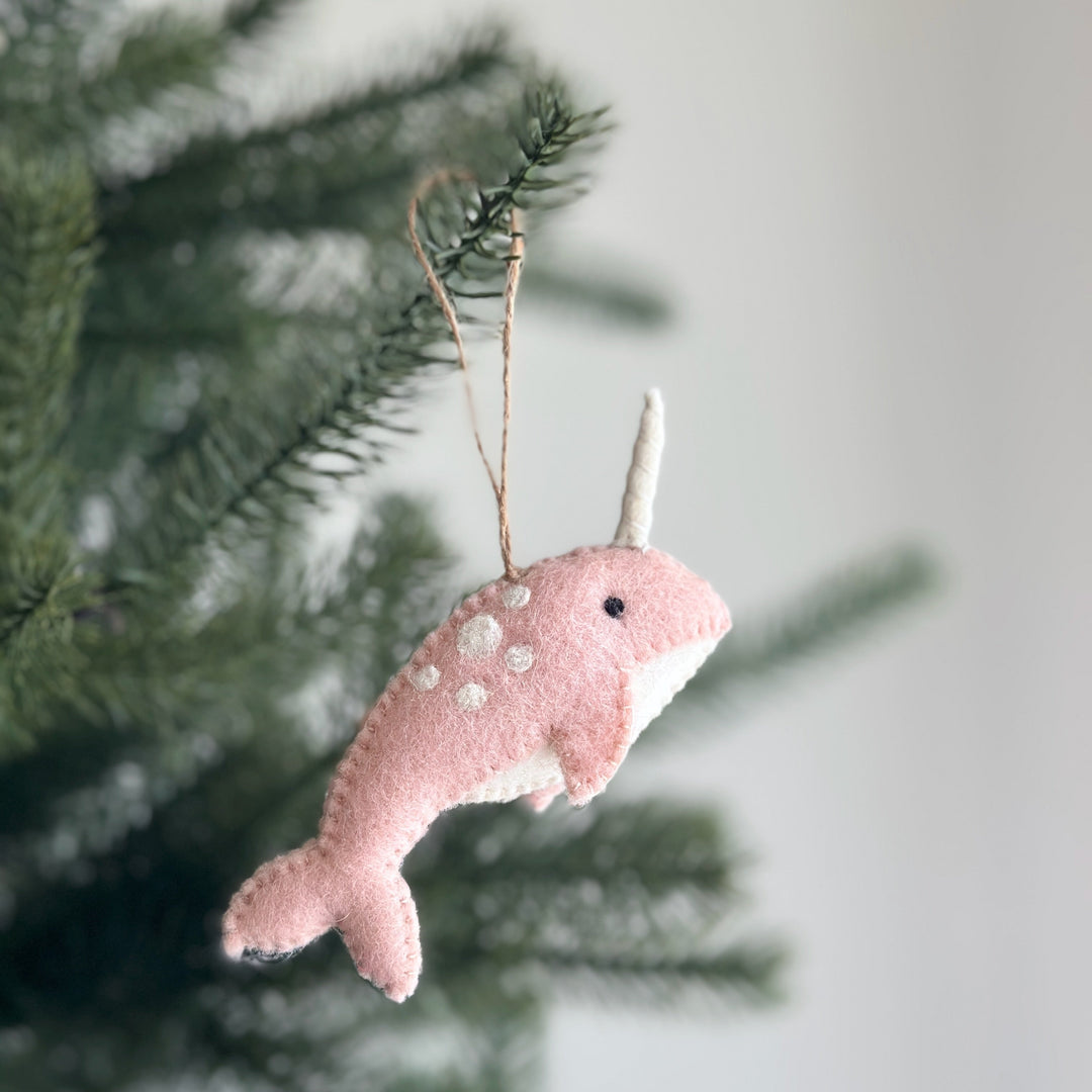 Felt Ornament Set of 3 - Narwhal