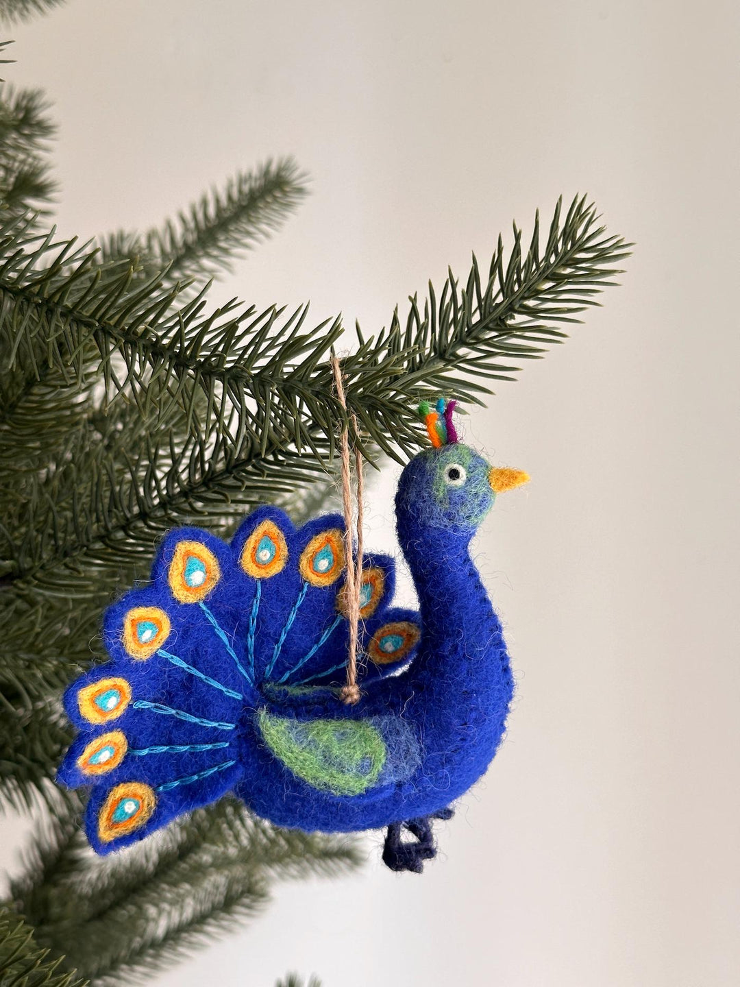 Felt Peacock Ornament