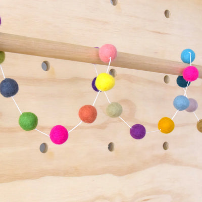 Sale Colorful Pompom Felt Ball Garland