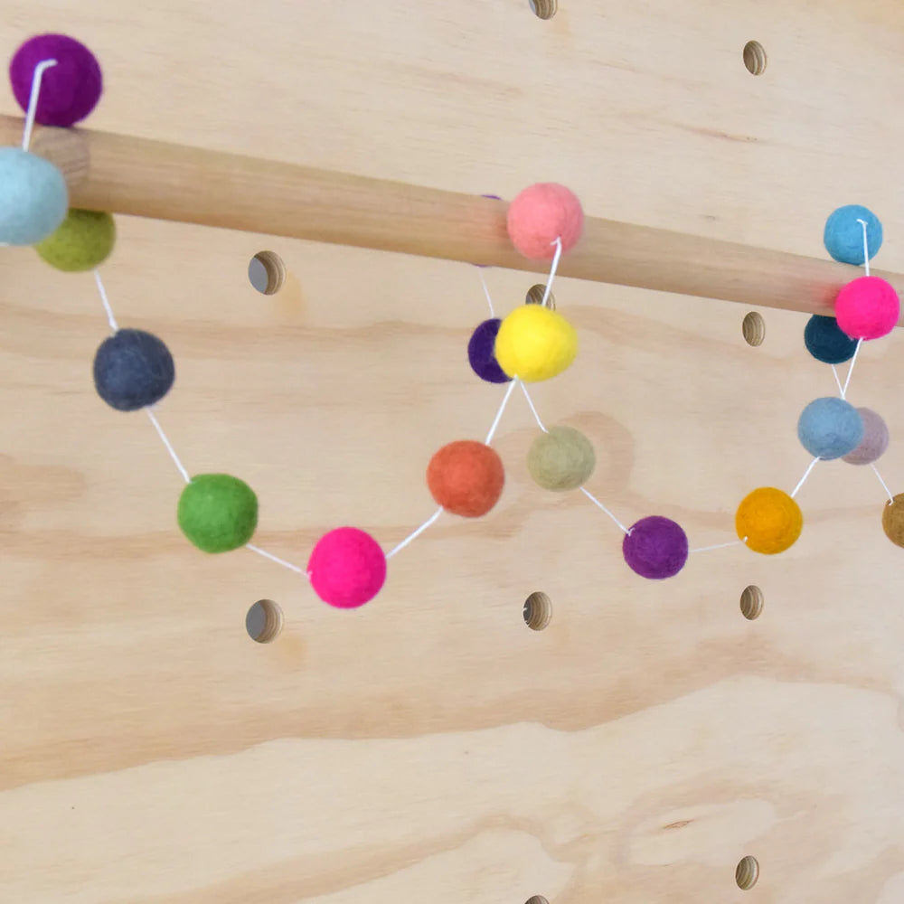 Sale Colorful Pompom Felt Ball Garland