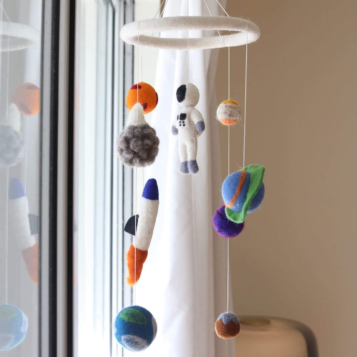Felt Spaceman Baby Mobile