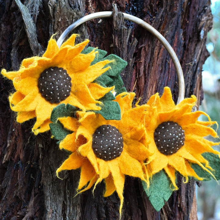 Sale Felt Sunflower Wreath