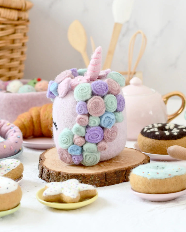 Sale Felt Unicorn Cake in Pastel Colors