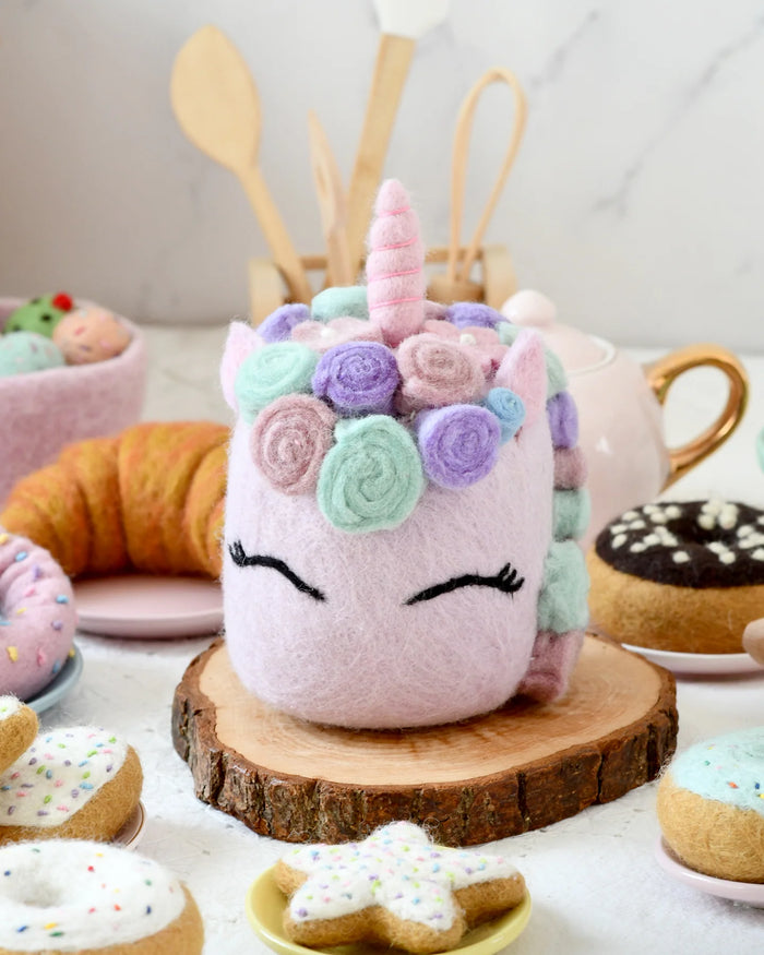 Sale Felt Unicorn Cake in Pastel Colors