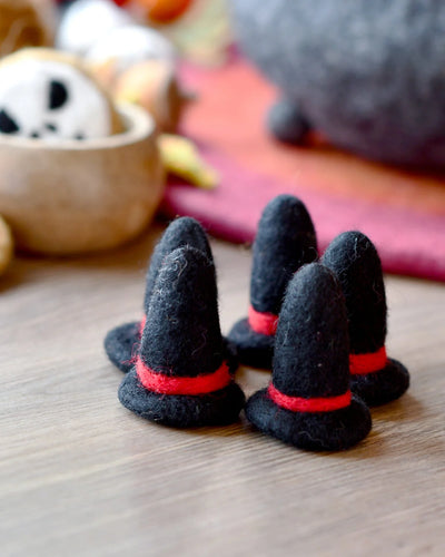 Sale Felt Witches Hat Loose Parts, Set of 5