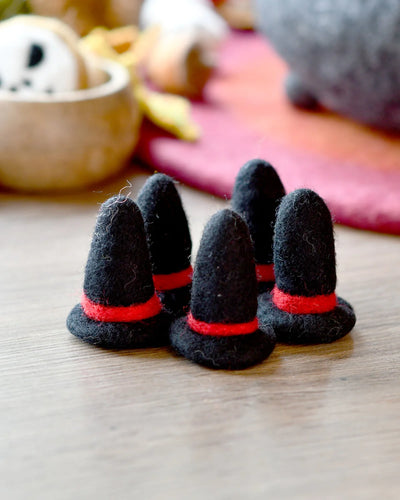 Sale Felt Witches Hat Loose Parts, Set of 5