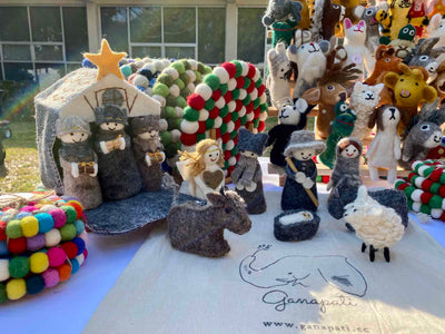 Finger Puppet Story Set—Nativity Scene