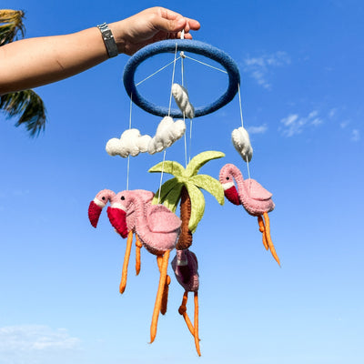Flamingo Baby Mobile