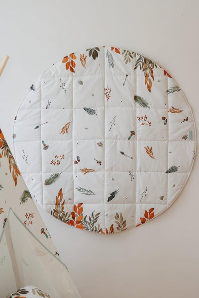 “Forest Friends” Round Cotton Mat