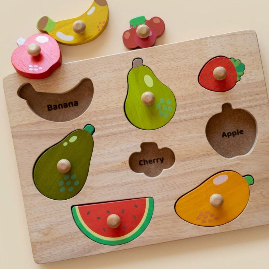 Q Toys Fruit Knob Puzzle