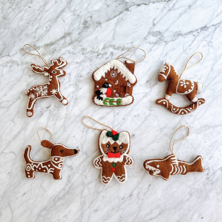 Gingerbread Ornament - Set of 6