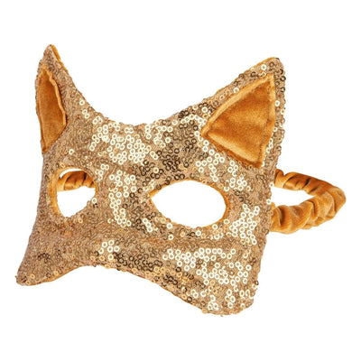 "Gold Sequins” Cat mask