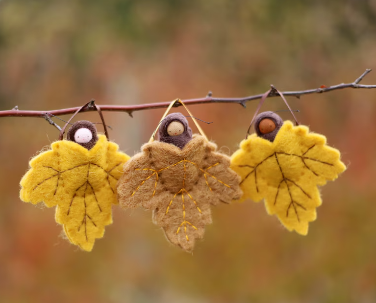 Fairyshadow Brown Leaf Ornament