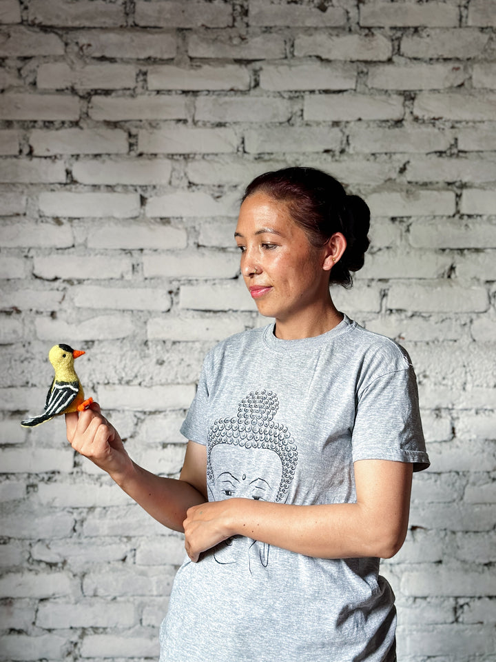 Goldfinch Finger Puppet