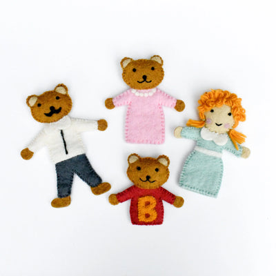 Goldilocks and the Three Bears, Finger Puppet Set