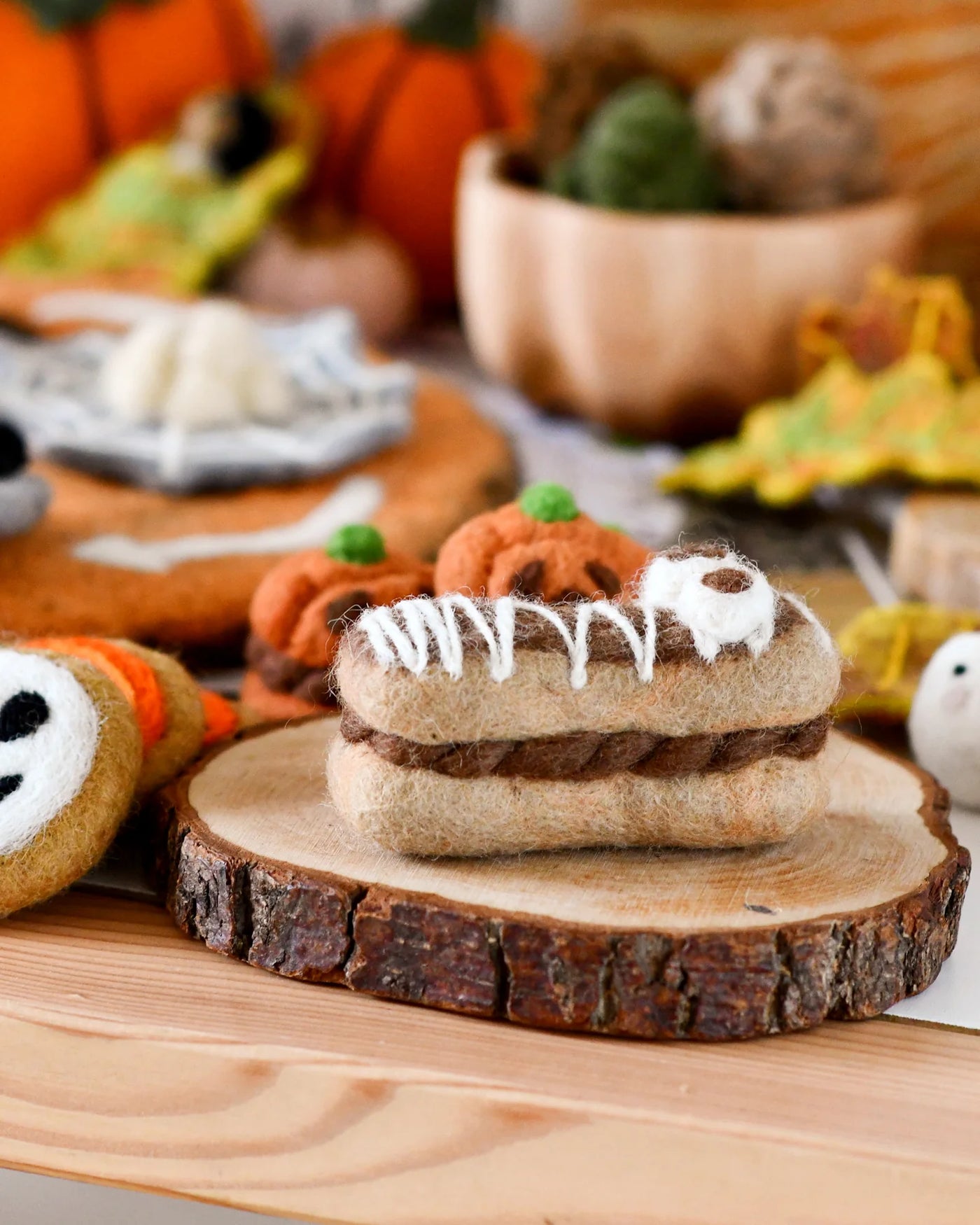 Sale Felt Mummy Chocolate Eclair for Halloween