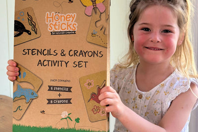 Honeysticks Stencils and Crayons Activity Set
