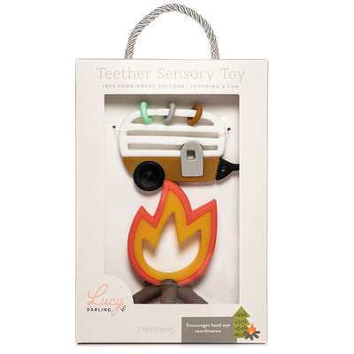 Lucy Darling Little Camper Baby Teether Toy Set