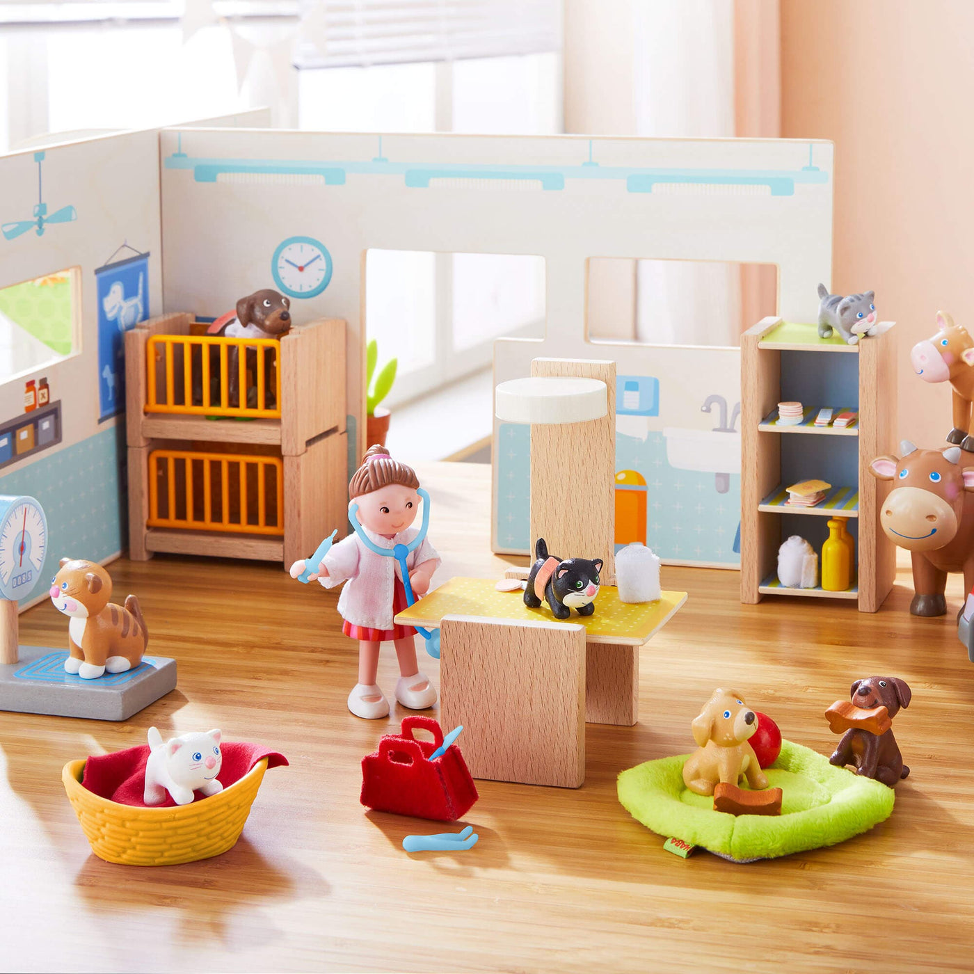 HABA Little Friends Vet Clinic Play Set with Rebecca Doll