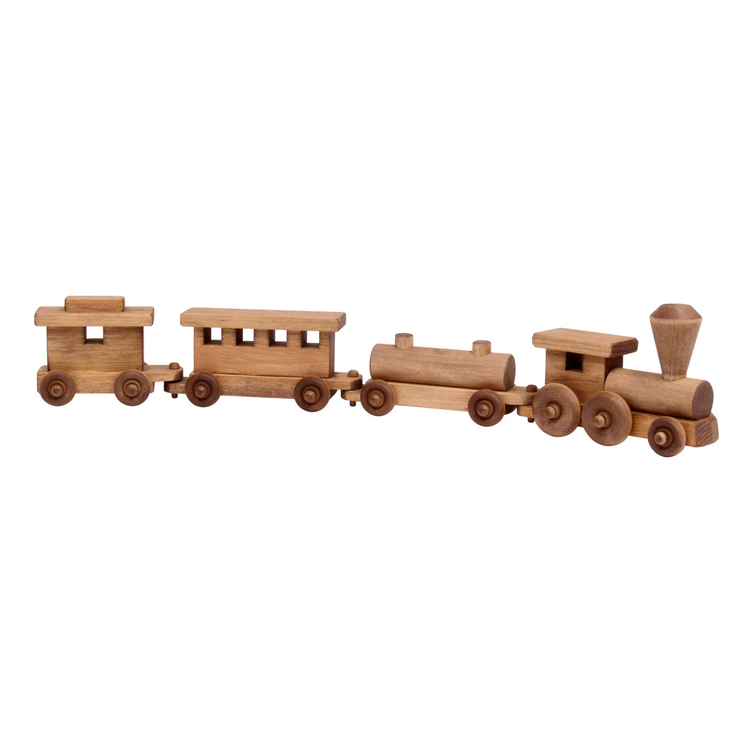 Wooden Toy Train Play Set, 24" Long, Kid-Safe Finish