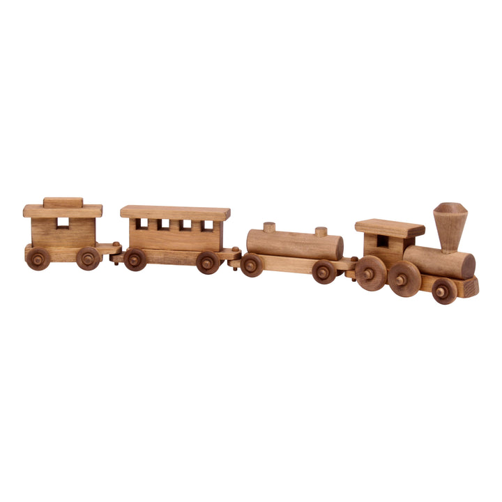 Wooden Toy Train Play Set, 24" Long, Kid-Safe Finish