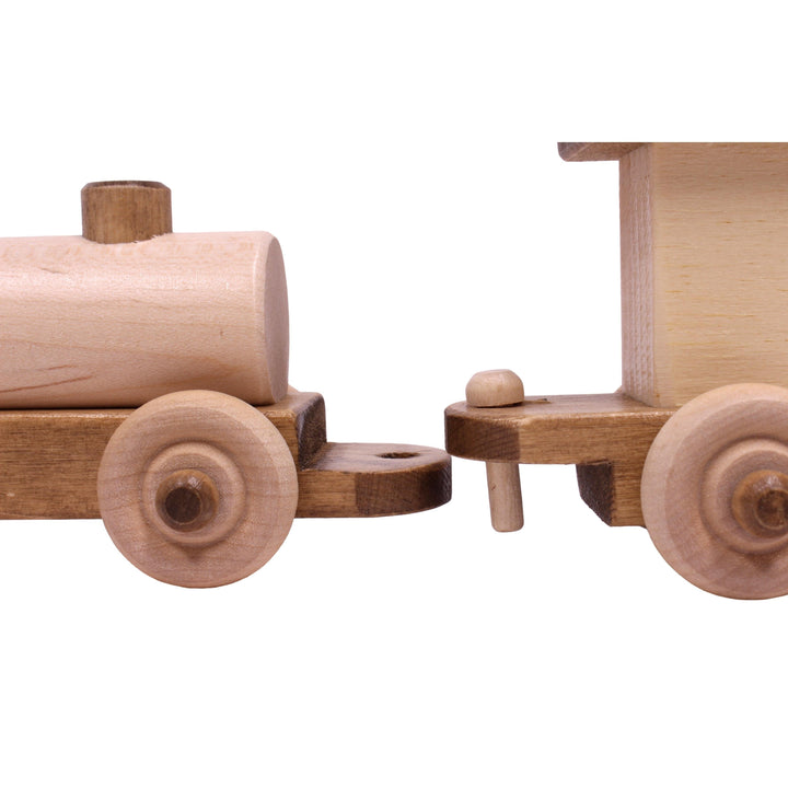 Wooden Toy Train Play Set, 24" Long, Kid-Safe Finish