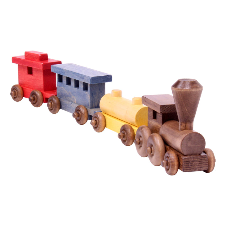 Wooden Toy Train Play Set, 24" Long, Kid-Safe Finish