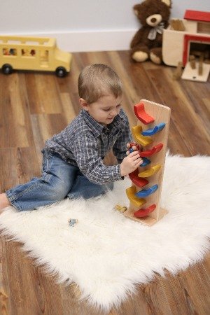 Mini Car Roller Wooden Toy, Pack of Cars Included