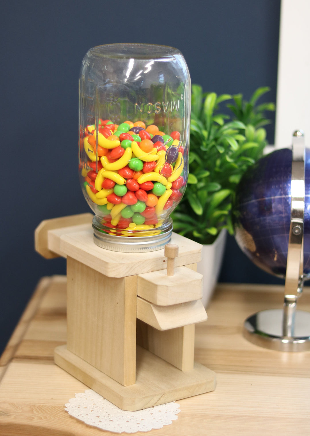 Jar Candy Dispenser, Great for M&amp;M&