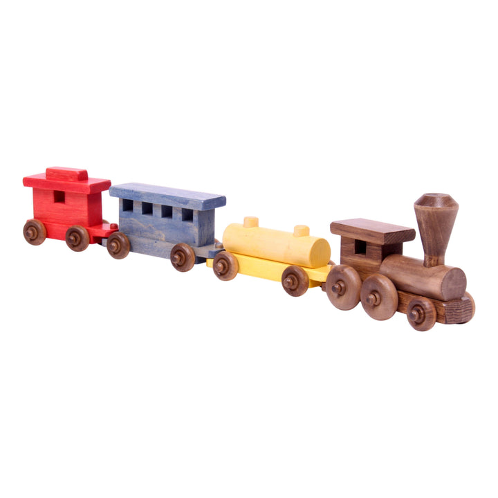 Wooden Toy Train Play Set, 24" Long, Kid-Safe Finish