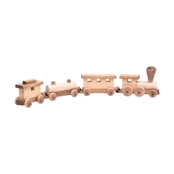 Wooden Toy Train Play Set, 24" Long, Kid-Safe Finish