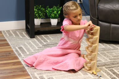 Mini Car Roller Wooden Toy, Pack of Cars Included