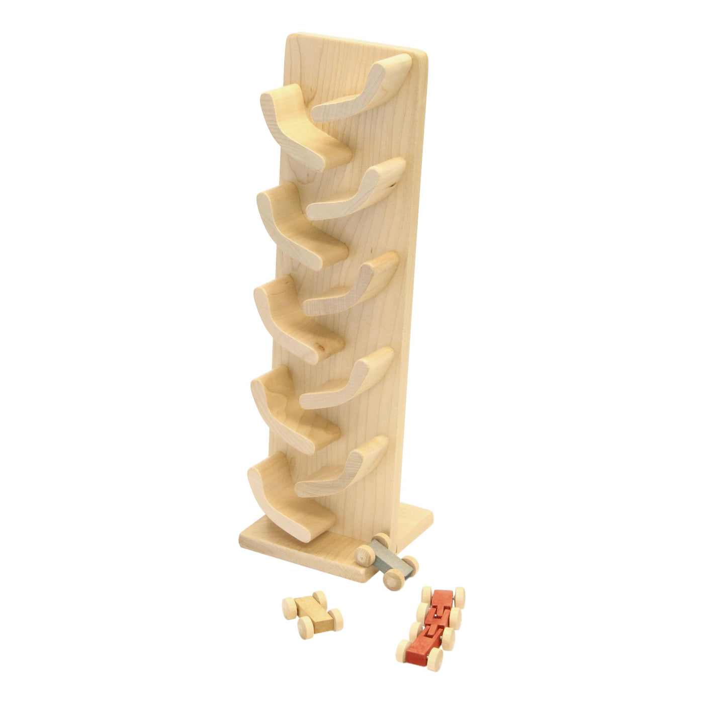 Mini Car Roller Wooden Toy, Pack of Cars Included