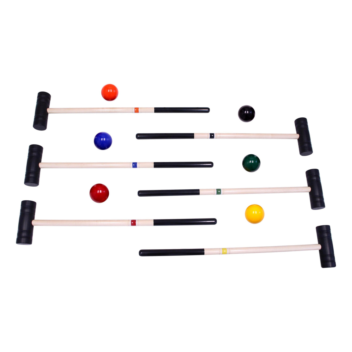 Deluxe Flag Croquet Golf Game Set, With Duffel Carry Bag