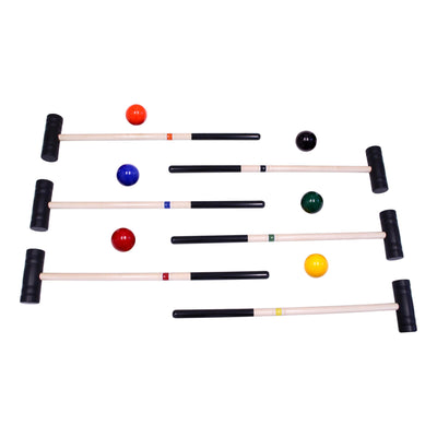 Deluxe Flag Croquet Golf Game Set, With Duffel Carry Bag