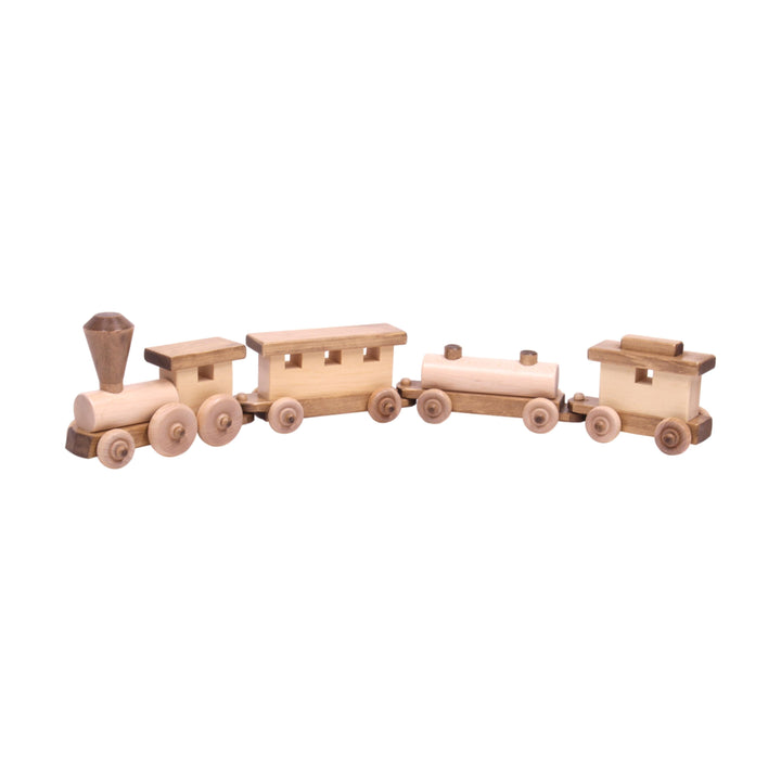 Wooden Toy Train Play Set, 24" Long, Kid-Safe Finish