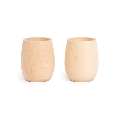 Wood Play Cups, Set of 2