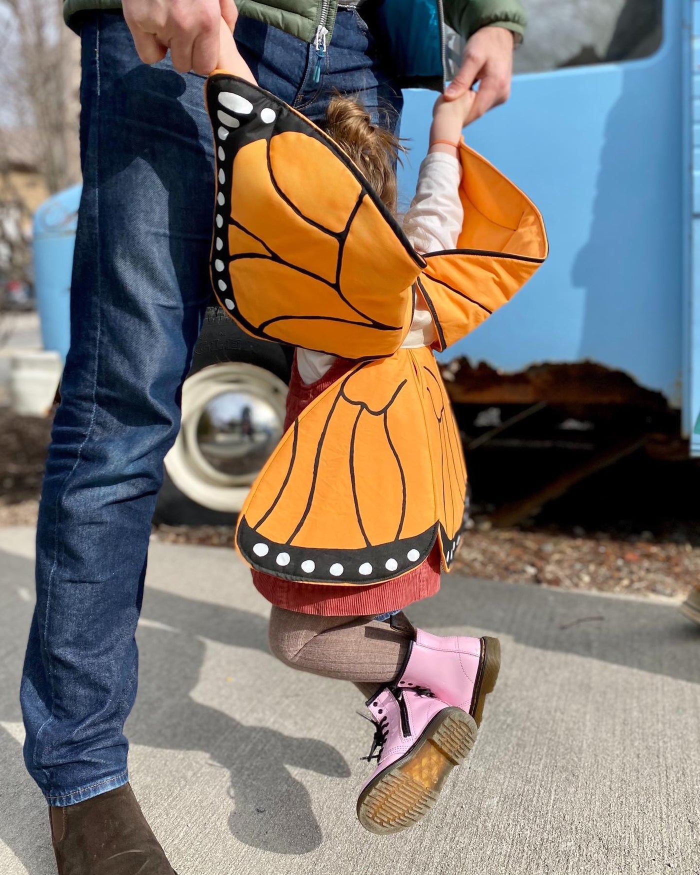 Jack Be Nimble Orange Monarch Butterfly Costume Wings