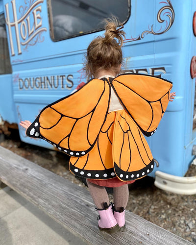 Jack Be Nimble Orange Monarch Butterfly Costume Wings