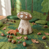 Large Felt Mushroom, Brown · view 1