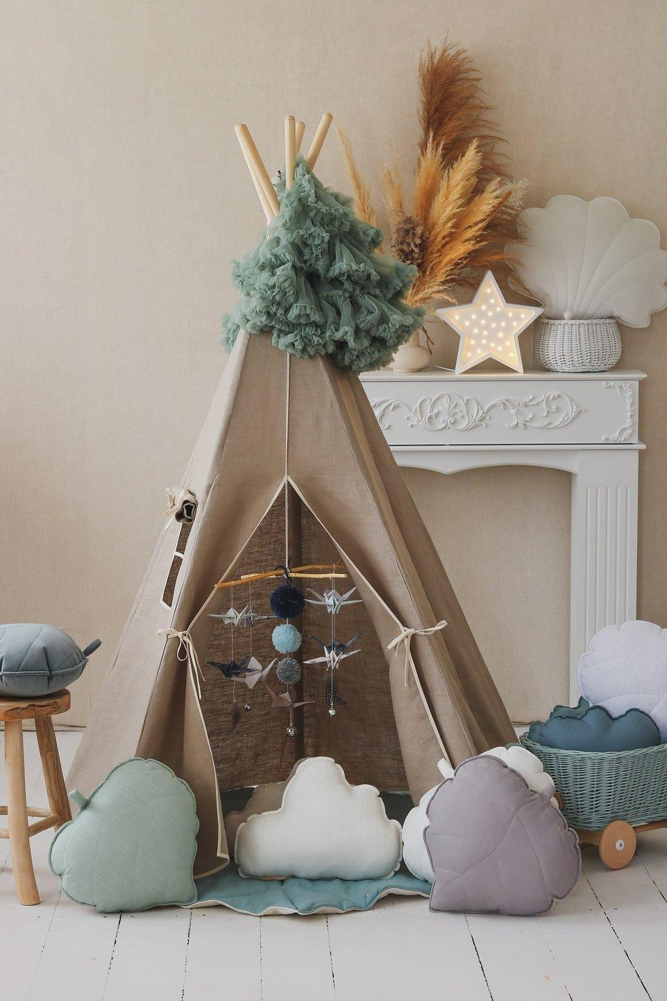 “Natural Linen” Teepee Tent