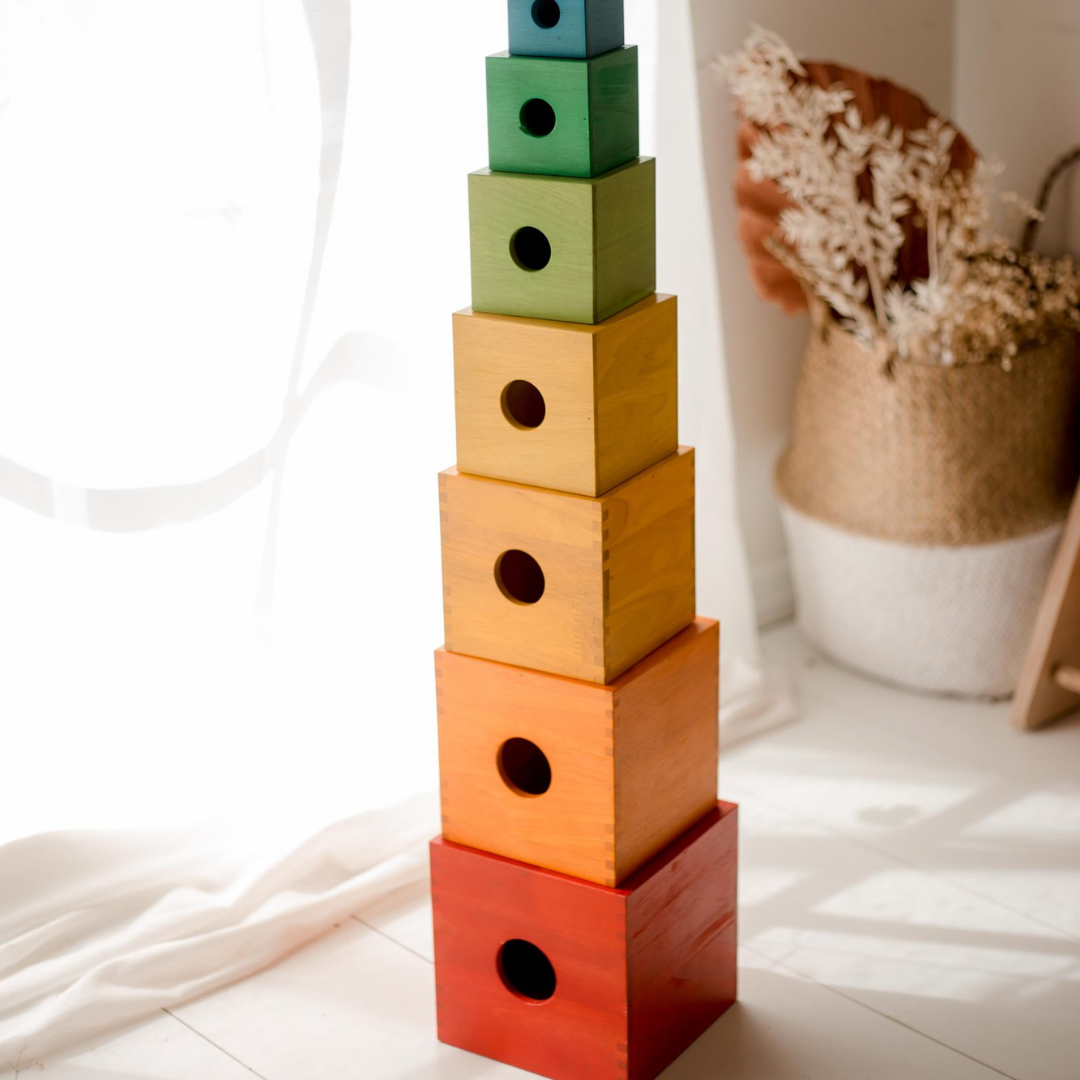 Sale Q Toys Rainbow Nesting Boxes