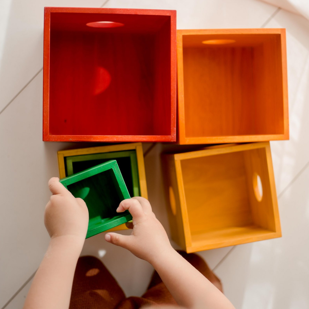 Sale Q Toys Rainbow Nesting Boxes