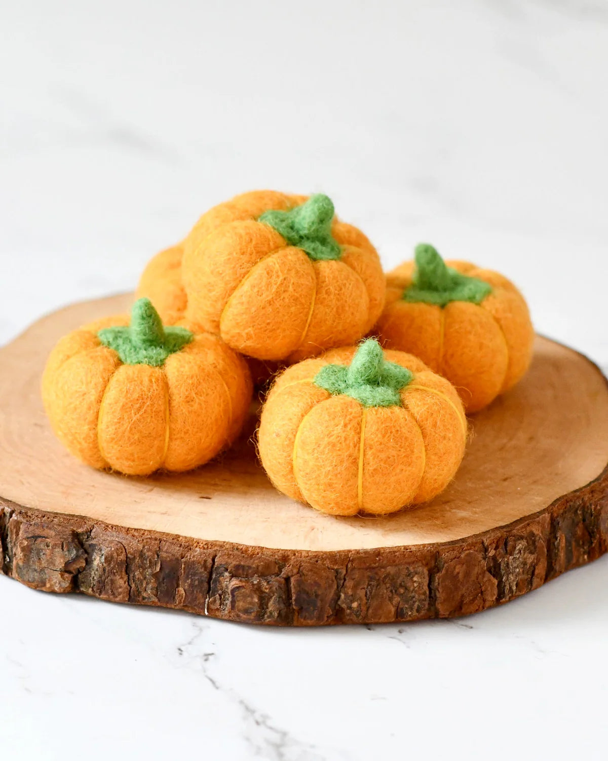 Felt Pumpkins, Set of 5