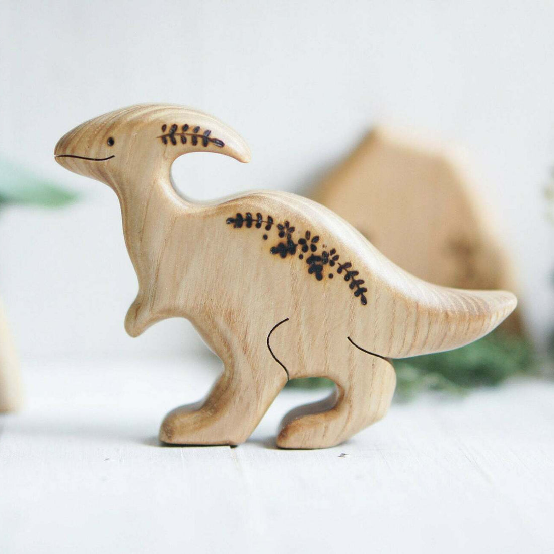Wooden Parasaurolophus