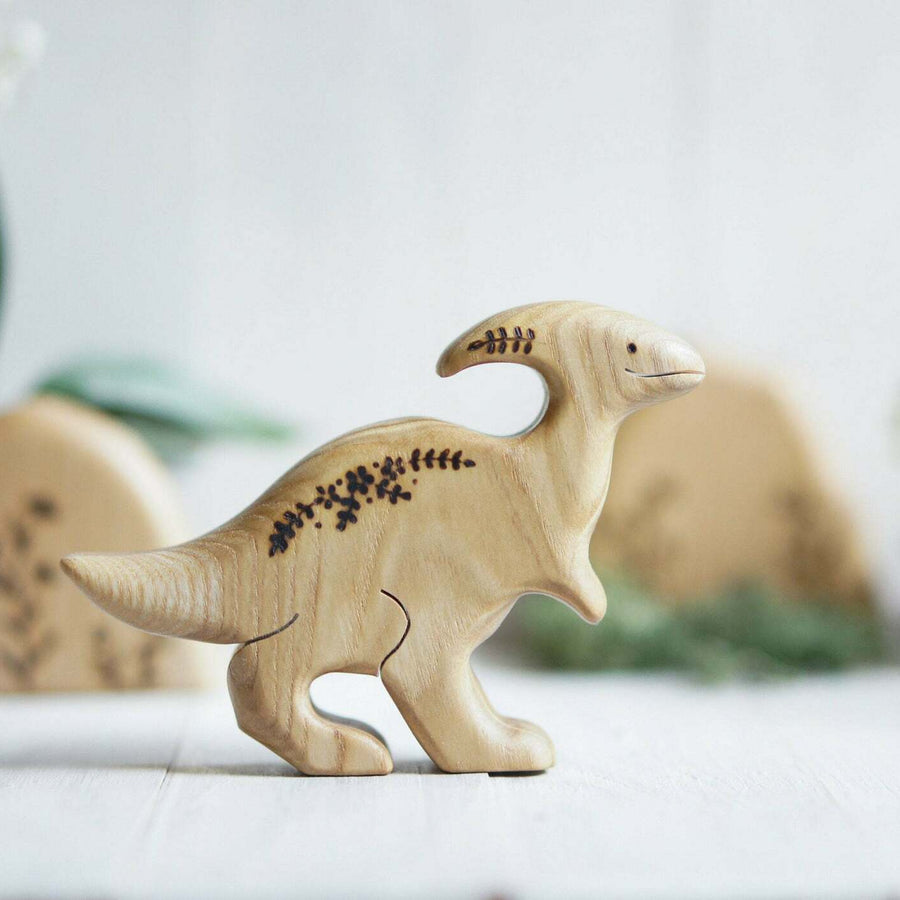 Wooden Parasaurolophus