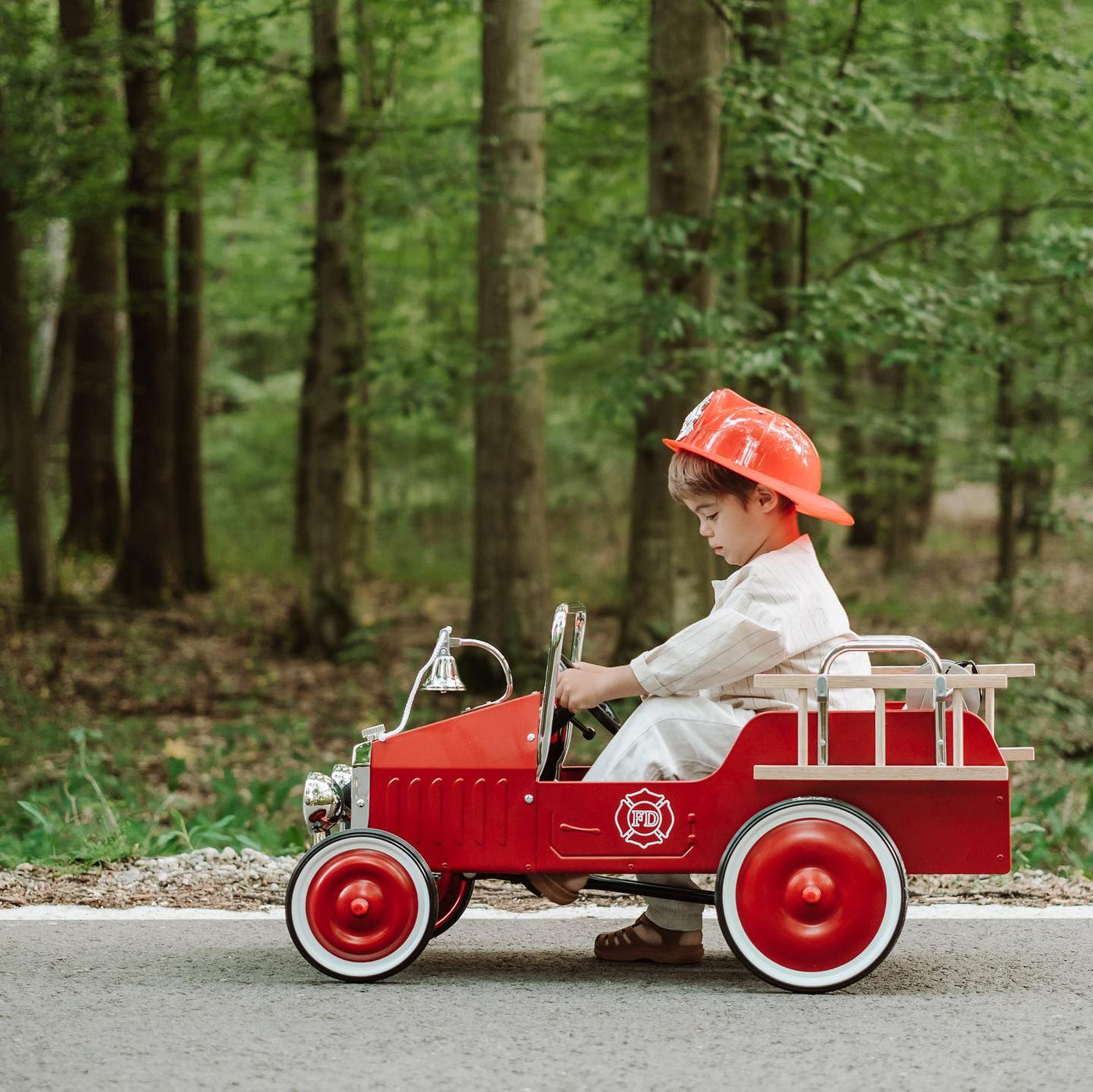 Baghera Ride On Fire Truck Pedal Car