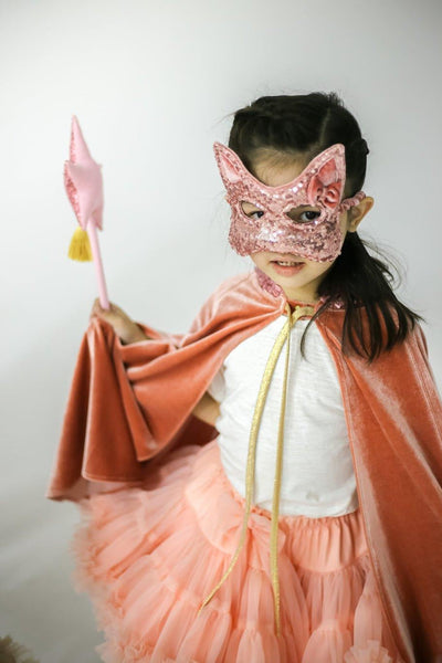 "Pink sequins" Cat Mask