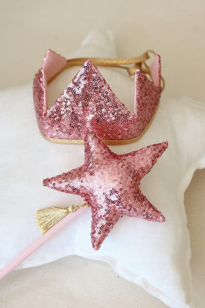 “Pink Sequins” Crown